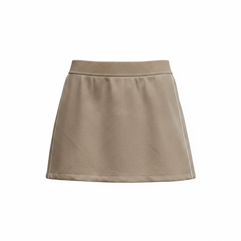 Spanx AirPique Skort Women 3X Ashwood Beige Sporty Athleisure Golf Tennis